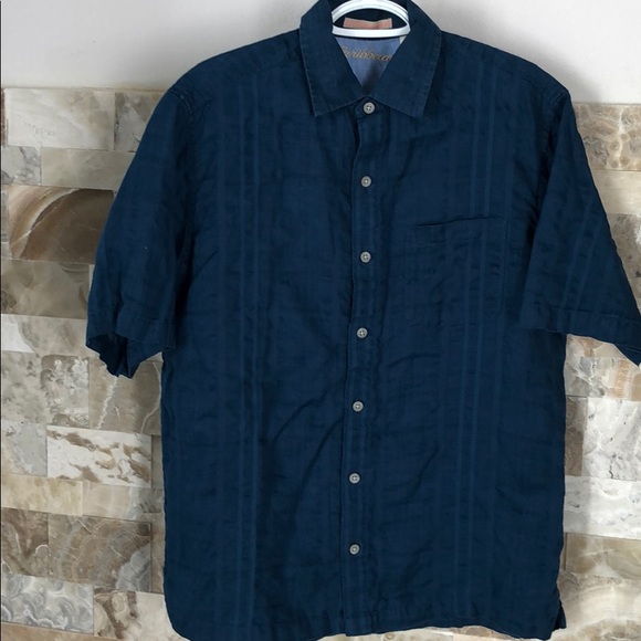 Caribbean Other - Caribbean casual button down short sleeve …